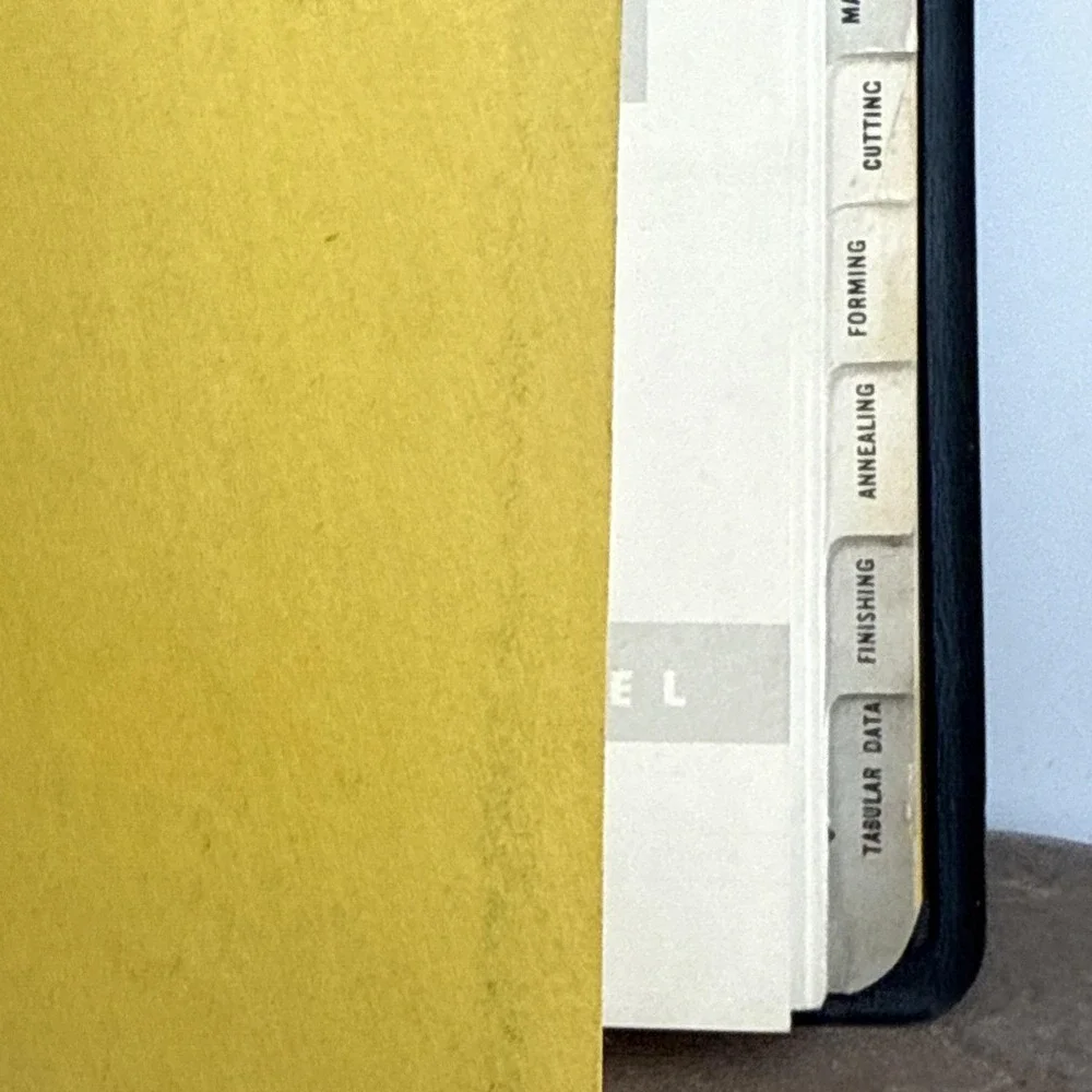Vintage US Steel USS Fabrication‎ Stainless & Heat Resisting 1953 Leather Bound